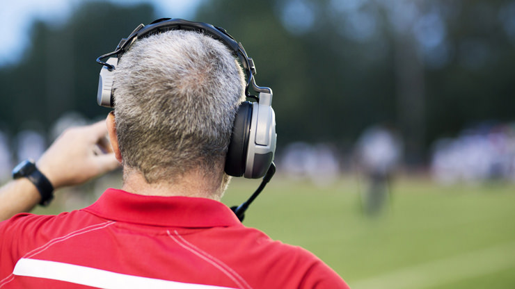 male coach on field